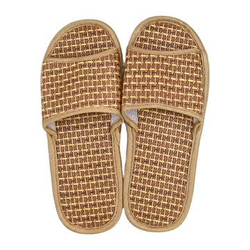 BonBon naturel 男 NS 藤草拖鞋  28 ( 42~43 )  小方格 棕色  3雙