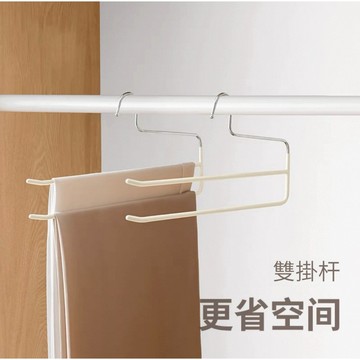 現貨🔥隔日到貨 雙層褲架 鵝型褲架 加厚多功能衣架 無痕防滑衣架 褲子衣架 衣架 衣櫃收納架 魔術衣架 曬衣架 圍巾架
