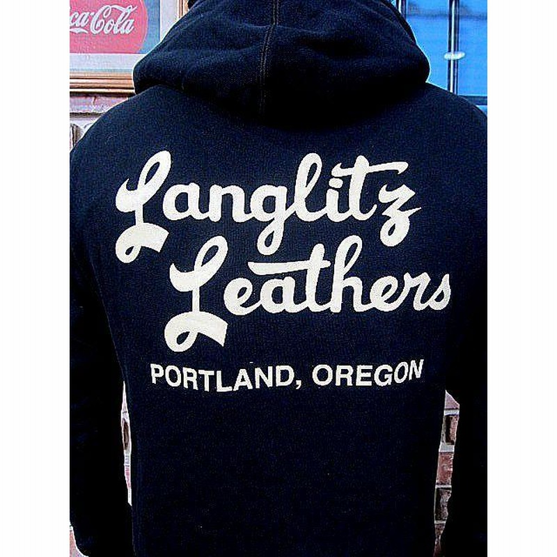 ラングリッツレザー パーカー Langlitz Leathers Hooded Zip Sweat