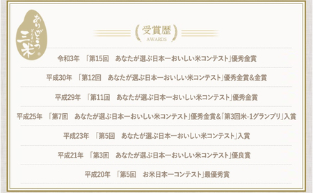 新潟産いのちの壱10kg精米 お米コンテスト受賞者の米