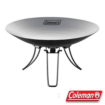 【Coleman】 FIRE DISK 單人碟型多功能不鏽鋼焚火台(附烤網+收納袋).烤火爐_CM-37404 R