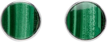 VEERT 银色 The Malachite Circle 耳钉