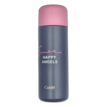 Caldo卡朵生活 我的風格撞色霧面不鏽鋼保溫瓶 450ml  紫藍色  1個