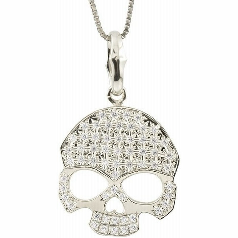 プラチナネックレス メンズ キュービックジルコニア ドクロ ペンダント Pt900 男性用 ベネチアンチェーン スカル 髑髏 コントラッド 東京 送料無料 通販 Lineポイント最大0 5 Get Lineショッピング