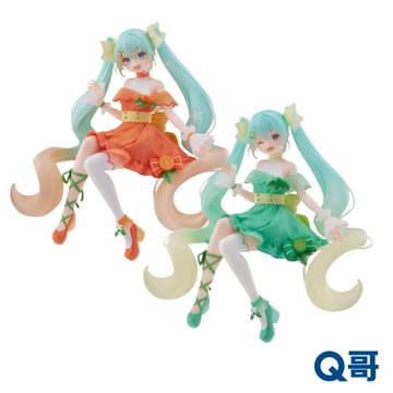 Furyu 泡麵蓋公仔 初音未來 Citrus ver. Lime ver. 景品 公仔 模型 人偶 柑橘 萊姆 Q哥
