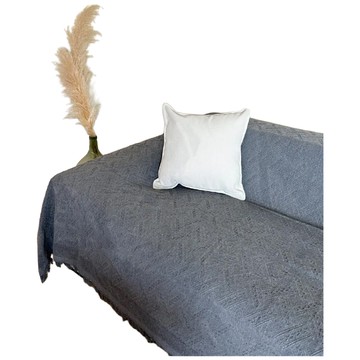 編織奶茶沙發布  90 x 150cm  波西灰  1個