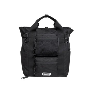 風格前線系列15.6吋電腦托特後背包-黑色