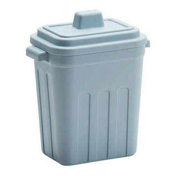 家乘生活 日本方型附蓋置物桶 No.329  藍色  不適用