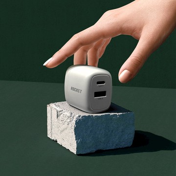 RocketPower｜R1 30W GaN PD 快充雙孔充電器