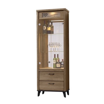 唯熙傢俱-唯樂灰橡色2尺展示櫃