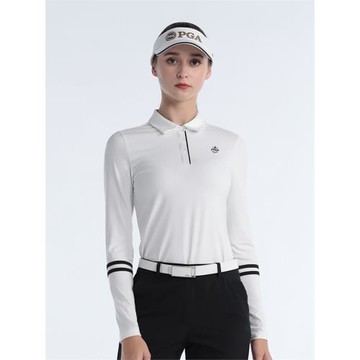 PGA高爾夫女裝長袖t恤2023秋冬新款golf服裝韓版運動修身顯瘦上衣