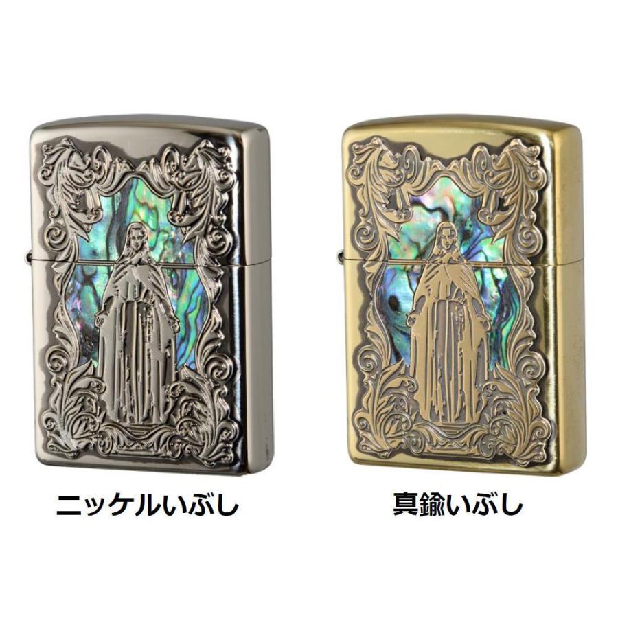 ZIPPO オイルライター シェルマリア 真鍮いぶし・63450298