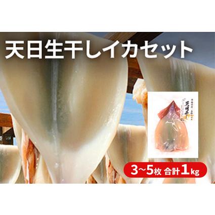 ふるさと納税 イカ 青森県産 一本釣りいか 使用 鰺ヶ沢 名物 天日生干しイカ セット （1Kg以上3枚〜5枚入り） いか 干物 干物セット 国産 する.. 青森県鰺ヶ沢町