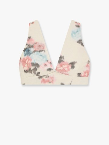 Linen blend top with floral print - PHILOSOPHY DI LORENZO SERAFINI - gender_Woman
