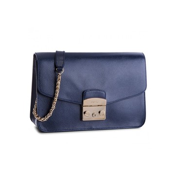 Furla 芙拉Metropolis小号海军蓝单肩包