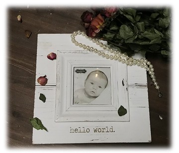 法式實木復古做舊相框 可掛墻 懷舊風格1入