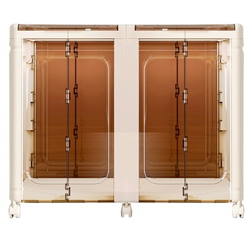 HOUDER 可視掀蓋玩具櫃 2層 米白色  1個  29 x 12 x 51cm