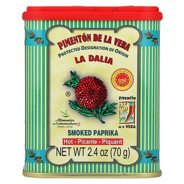 La Dalia, 煙燻紅辣椒粉，辣味，2.4 盎司（70 克）