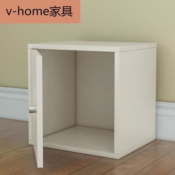 收納盒儲物柜家用定做實木多功能書柜置物架客廳床邊轉角木柜子矮