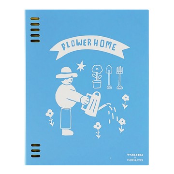 KOKUYO 國譽 TYAKASHA聯名8孔活頁本U罫 A5  藍色  1個