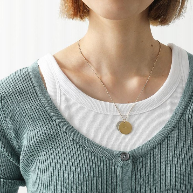 APC A.P.C. アーペーセー ネックレス collier eloi double medaille ...