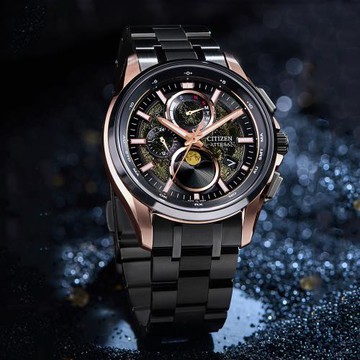 CITIZEN星辰 GENTS系列 HAKUTO-R限定 鈦金屬 光動能 月相電波腕錶 BY1009-64Y