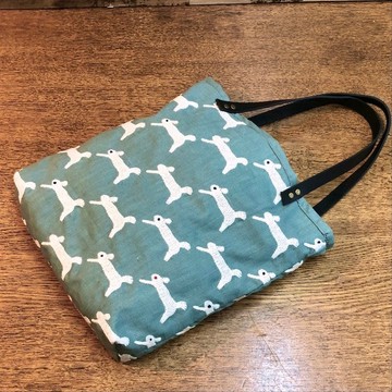 棉麻兔子刺繡 手提包 訂製款