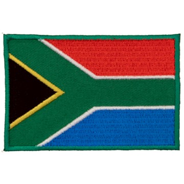 DIY刺繡徽章 南非 國旗 刺繡識別章 補丁貼 熱燙徽章 士氣徽章 刺繡立體繡貼 刺繡背膠補丁 電繡布章 電繡徽章_廠商直送