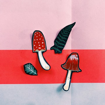 蘑菇貼紙