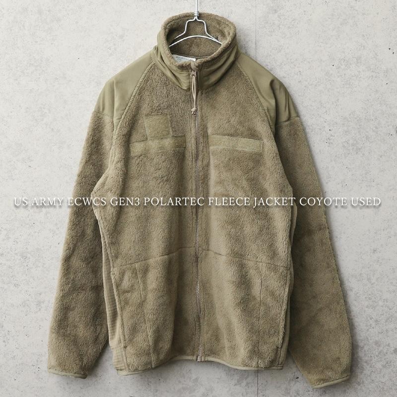 実物 USED 米軍 ECWCS Gen3 POLARTEC フリースジャケット COYOTE