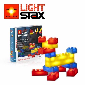 創意LED積木(小狗5合1+聲控底座)