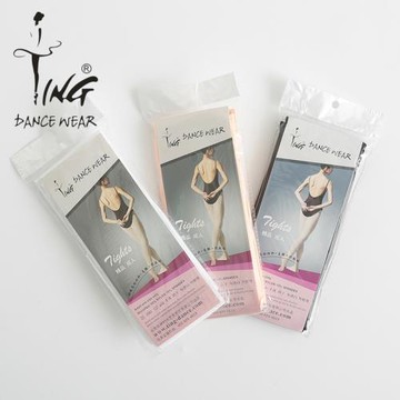 陳婷芭蕾舞蹈長筒大襪瑜伽體操練功表演打底跳舞連體褲襪子粉白色