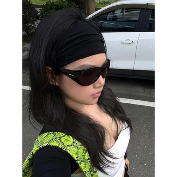 寬版時髦運動風！發帶百搭健身束發帶簡約透氣吸汗運動彈力頭帶女