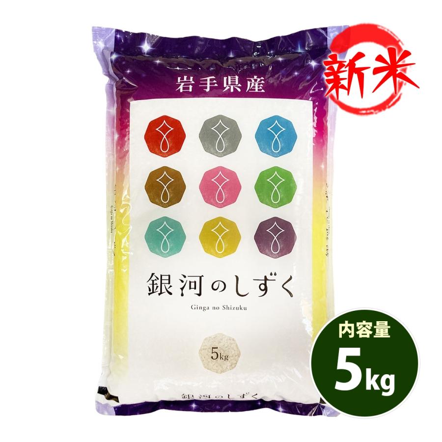 新米 お米 5kg 送料別 白米 銀河のしずく 岩手県産 令和5年産 1等米 お米 5キロ 食品