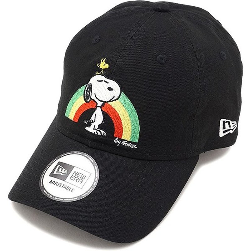 ニューエラ Newera ピーナッツ スヌーピー キャップ 9thirty Peanuts Snoopy Rainbow アジャスタブル メンズ レディース 帽子 New Era ブラック Ss19 通販 Lineポイント最大0 5 Get Lineショッピング