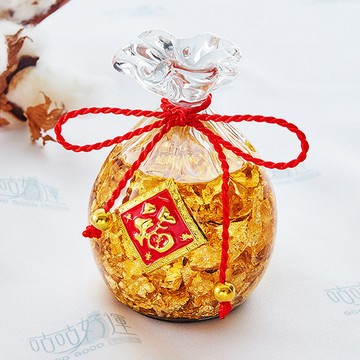 【咕咕好運GoodGoodLuck】開春福氣金箔擺飾(含開光)