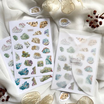 轉印礦礦 礦石圖鑑轉印貼紙