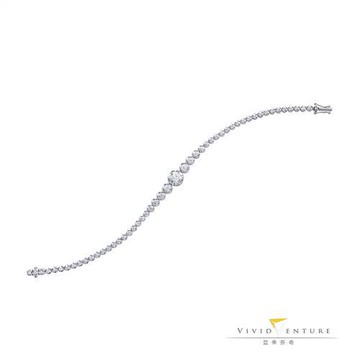 亞帝芬奇炫藍星光GIA真鑽手鍊