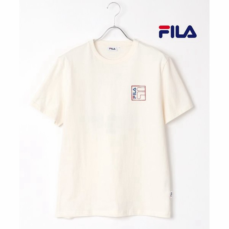 ラザル Lazar Fila フィラ Bts着用モデル ロゴ プリント クルーネック Tシャツ 通販 Lineポイント最大0 5 Get Lineショッピング