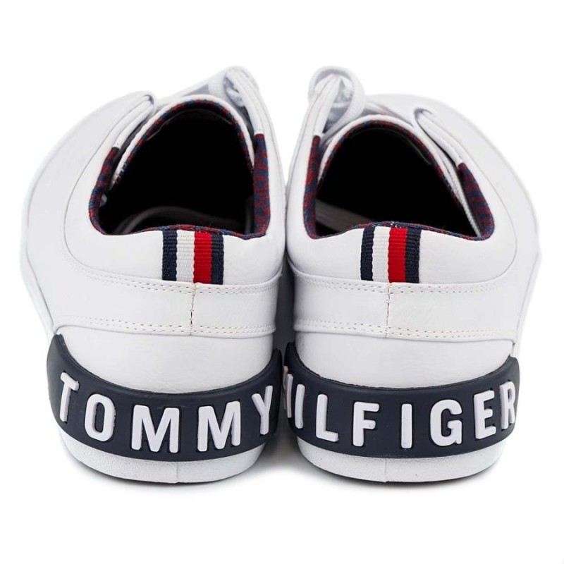 TOMMY HILFIGER トミーヒルフィガー スニーカー tmREXIN 140 メンズ ローカット トリコロールカラー WHI01 WHITE  ホワイト | LINEショッピング