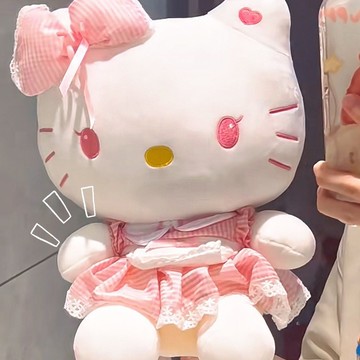 抱枕 靠枕🎀 hellokitty公仔毛絨玩具可愛洛麗塔kt貓咪安撫玩偶娃娃生日禮物女