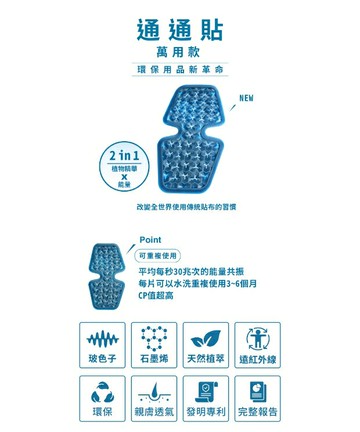 萬用通通貼 低頭族 腰痠背通 熱敷 石墨烯【護立康】