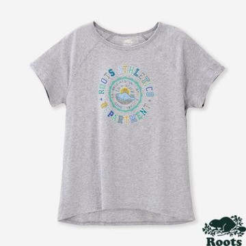 Roots 女裝 ROOTS ATHLETICS 短袖上衣（灰色）