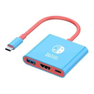 Sily Type-C Switch2/1便攜底座擴展塢 HDMI4K60Hz+USB3.0+PD100W轉接器 Switch三合一筆電轉接線 台灣現貨
