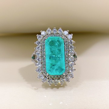 美微口仿真祖母戒指大食指夸口可方形感