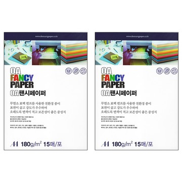 Doosung Paper OA 花紋紙 彩色影印紙 白色 180g A4  2個