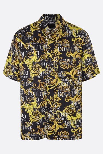 VERSACE JEANS COUTURE Baroque Versace Jeans Couture technical satin bowling shirt Man