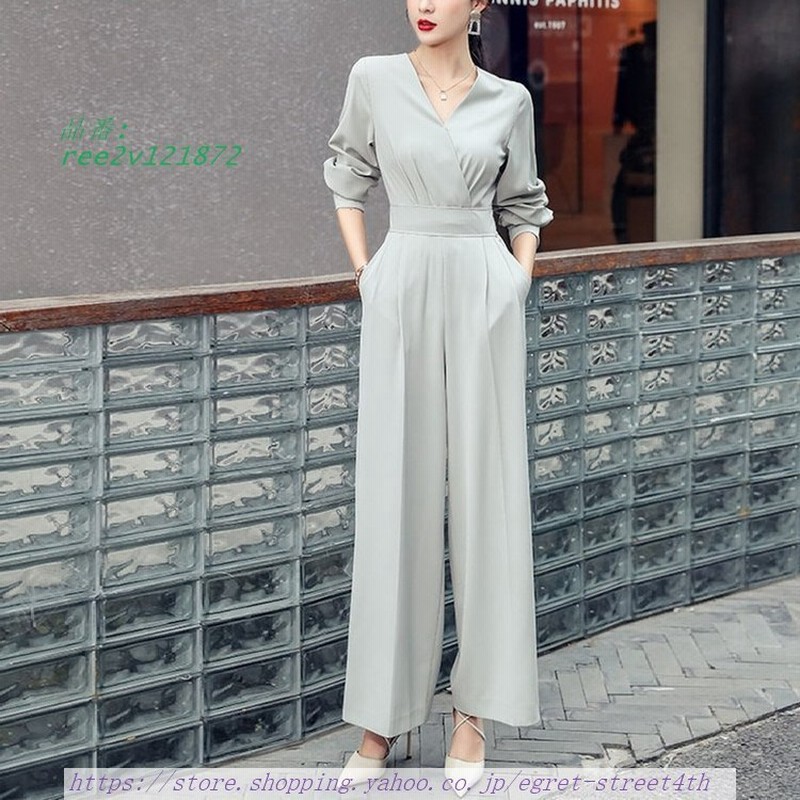 パンツドレス パーティードレス オールインワン 結婚式 お呼ばれ L黒