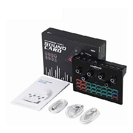 YUEBAJUN SC-01 Portable Audio Maudio Interface Professional Sound Card For Trusiner Studio Equipment Recording Dj Sound Effect Mixer