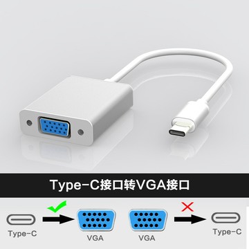 台灣現🔥貨 type-c轉vga高清數據綫手機筆記本電腦USB3.1轉VGA顯示器連接綫